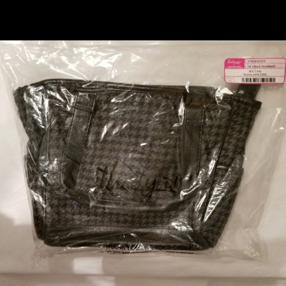 Thirty-One Mini Cindy Houndstooth Purse Brand New No Package